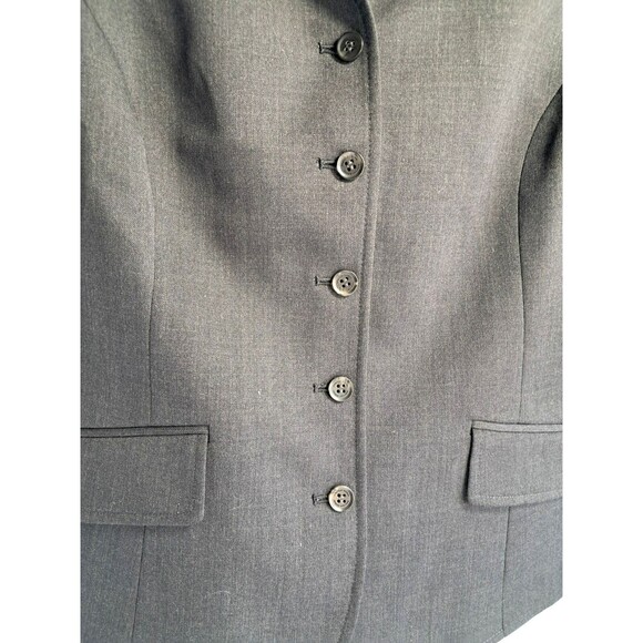 NWT American Airlines Womens 6R Short Sleeve Blazer Charcoal Attendant Uniform - Picture 5 of 10